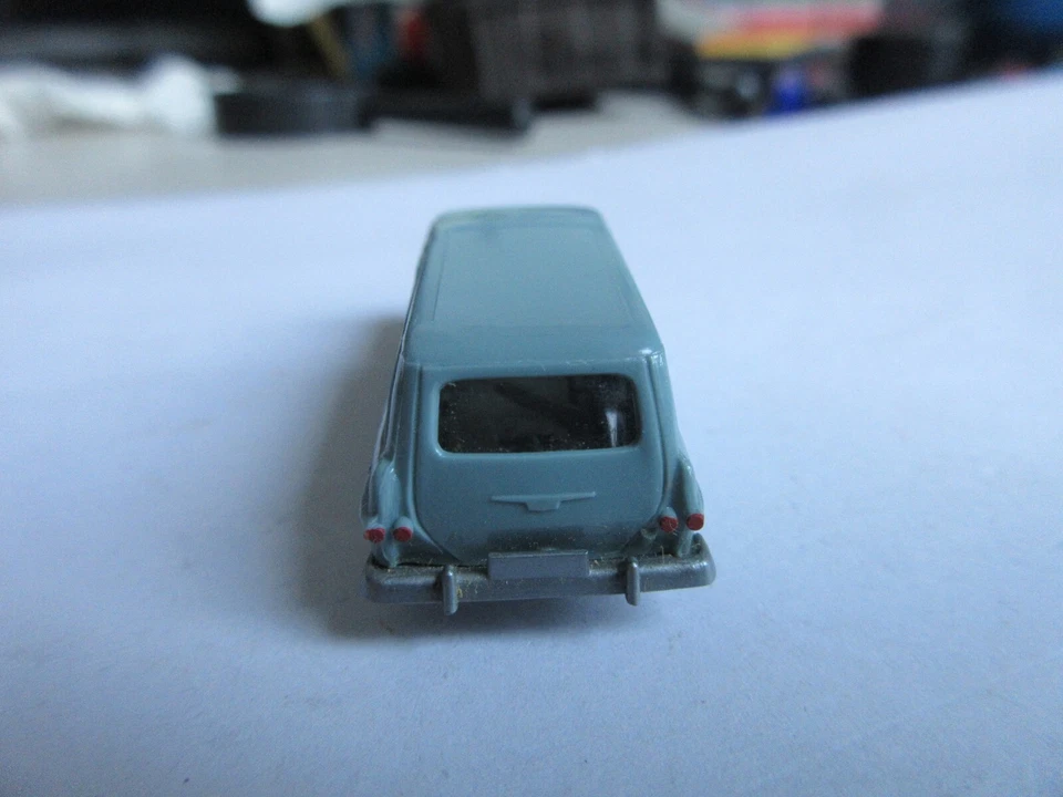 Wiking 1:87 Opel Rekord P 2 Caravan, Verde Blu !!! - Immagine 3 di 4