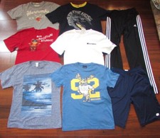 ABERCROMBIE  FITCH Gap Kids ADIDAS  Boy's 14 16 XL  Lot of 8 Shirts  Pants