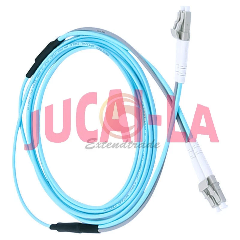 New 60M 10G OM3 Armored Cable Fiber Patch Cord LC to LC 3.0mm MM 50/125 Duplex - Image 3 of 4