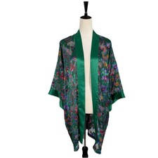 VTG Victorias Secret Gold Label Robe Women's Sheer Floral Romantic Whimsical OS