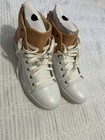 Diesel S-Emerald Men's High-Top Leather Sneakers White/Brown Zip US 10.5 — photo 9