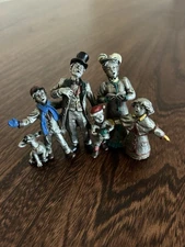 Hudson Pewter Villagers #7273 Caroling Family Limited Edition #513/1500 W/Box EC