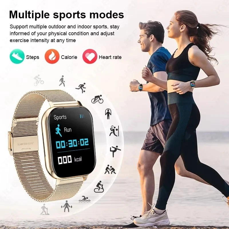 2.01" HD Smartwatch Bluetooth Call Fitness Tracker Sports DIY Dial Weather