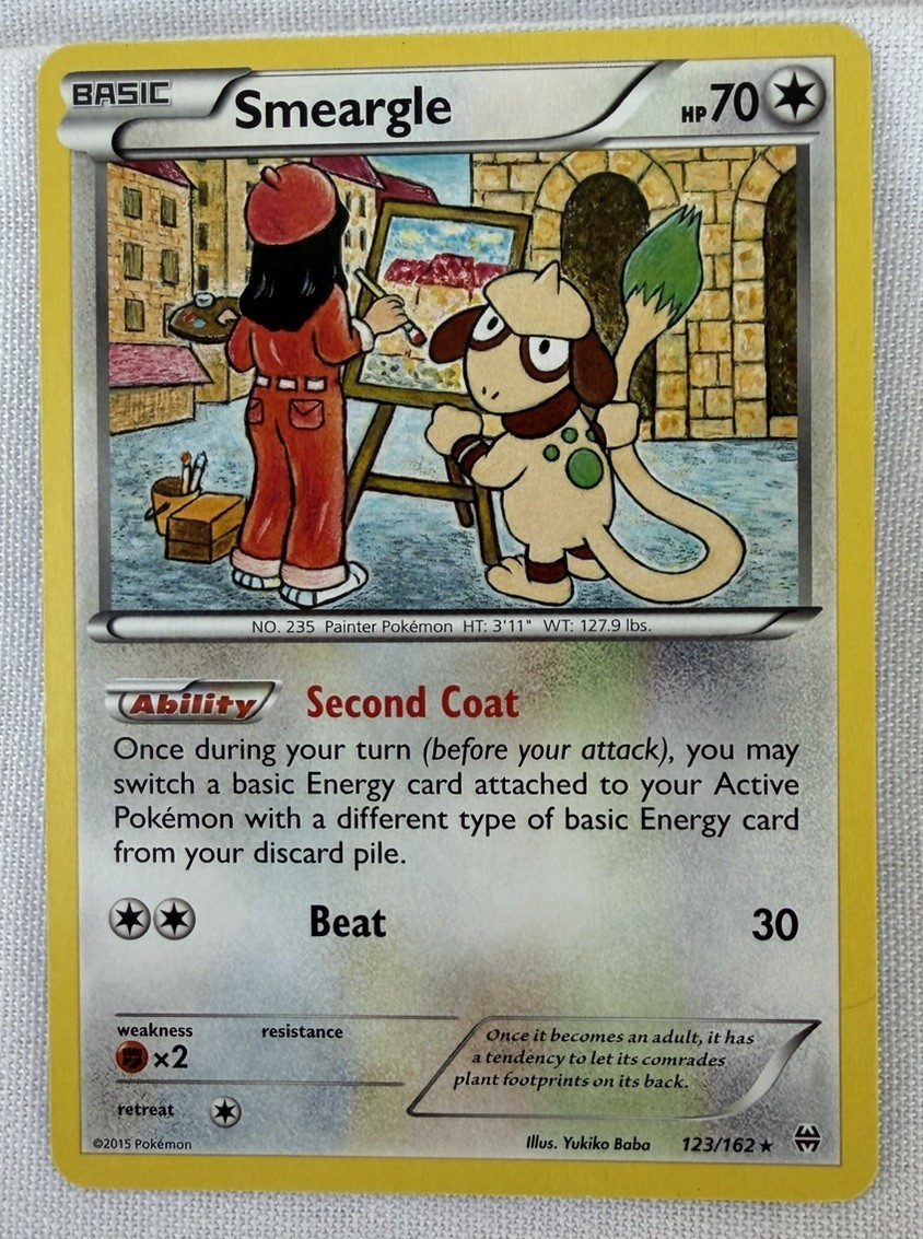 Smeargle Pokemon TCG BREAKthrough Rare Card #123/162