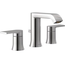 Moen T6708 Genta LX Chrome 2 Handle Widespread Lavatory Faucet EXTRAS Read