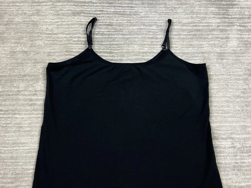 Топ женский Chicos большой 2 черный без рукавов майка камзол регулируемый ремень - Изображение 2 из 4