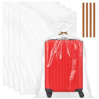 Best x 60 Inch Extra Large Clear Plastic Bags, 4 Pack Reusable Jumbo Waterproof