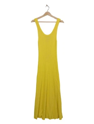 MASSIMO DUTTI Robe à bretelles Dames Robe T EU 38 jaune primevère - Photo 1/4