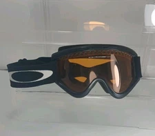 Oakley Ski Snowboard Goggles - Men Black Frame Orange Lenses Clean 