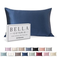 Bella Coterie Luxury Silk Pillowcase for Hair and Skin 30 Momme 100 Pure...