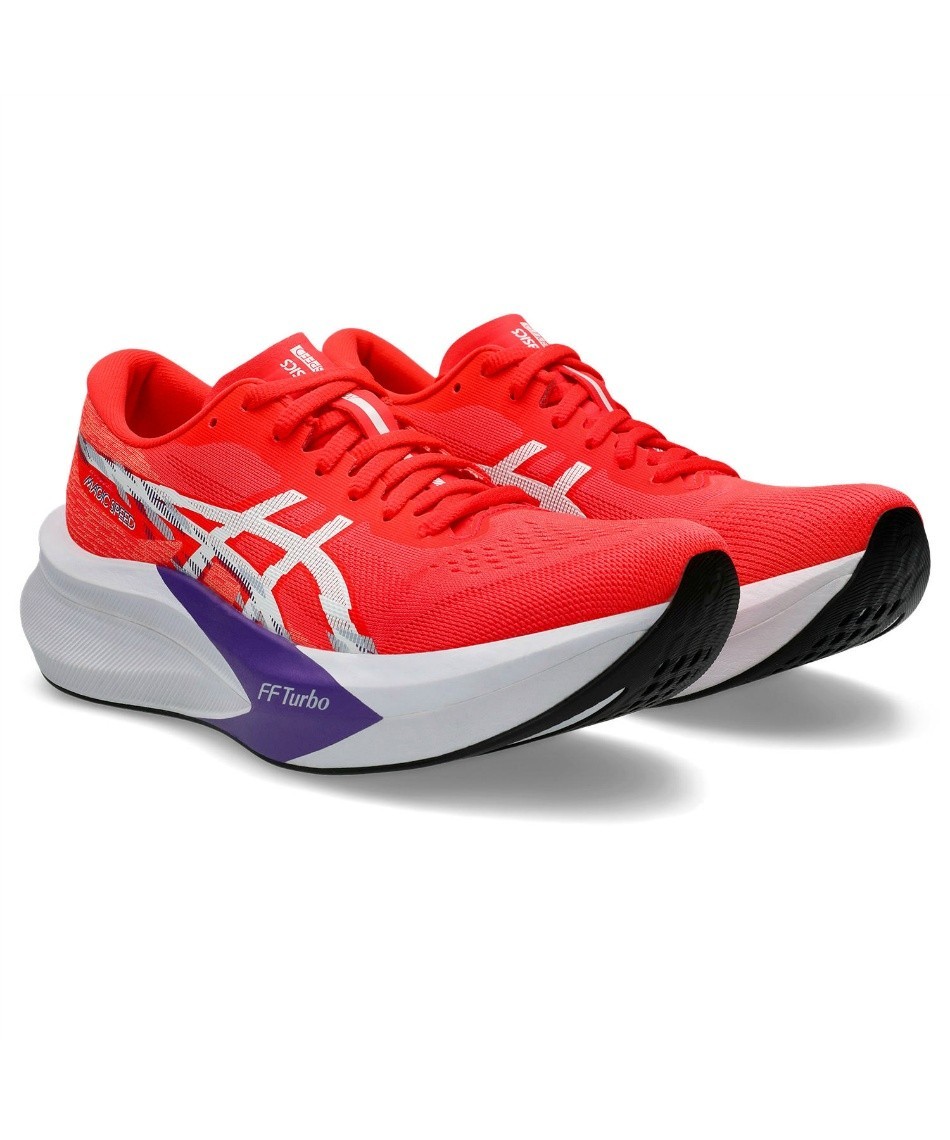 ASICS Women Running shoes MAGIC SPEED 4 Flash Red/White 1012B676