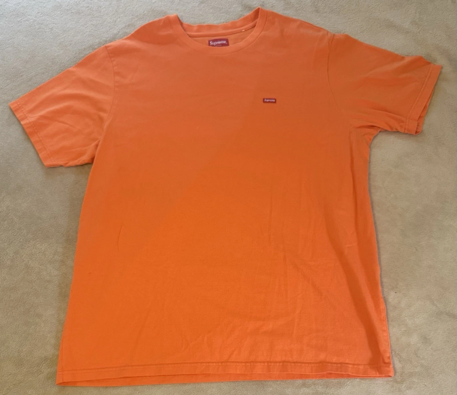 SUPREME MINI PETITE BOÎTE LOGO TEE SHIRT ORANGE XL PULL MANCHES COURTES Y2K