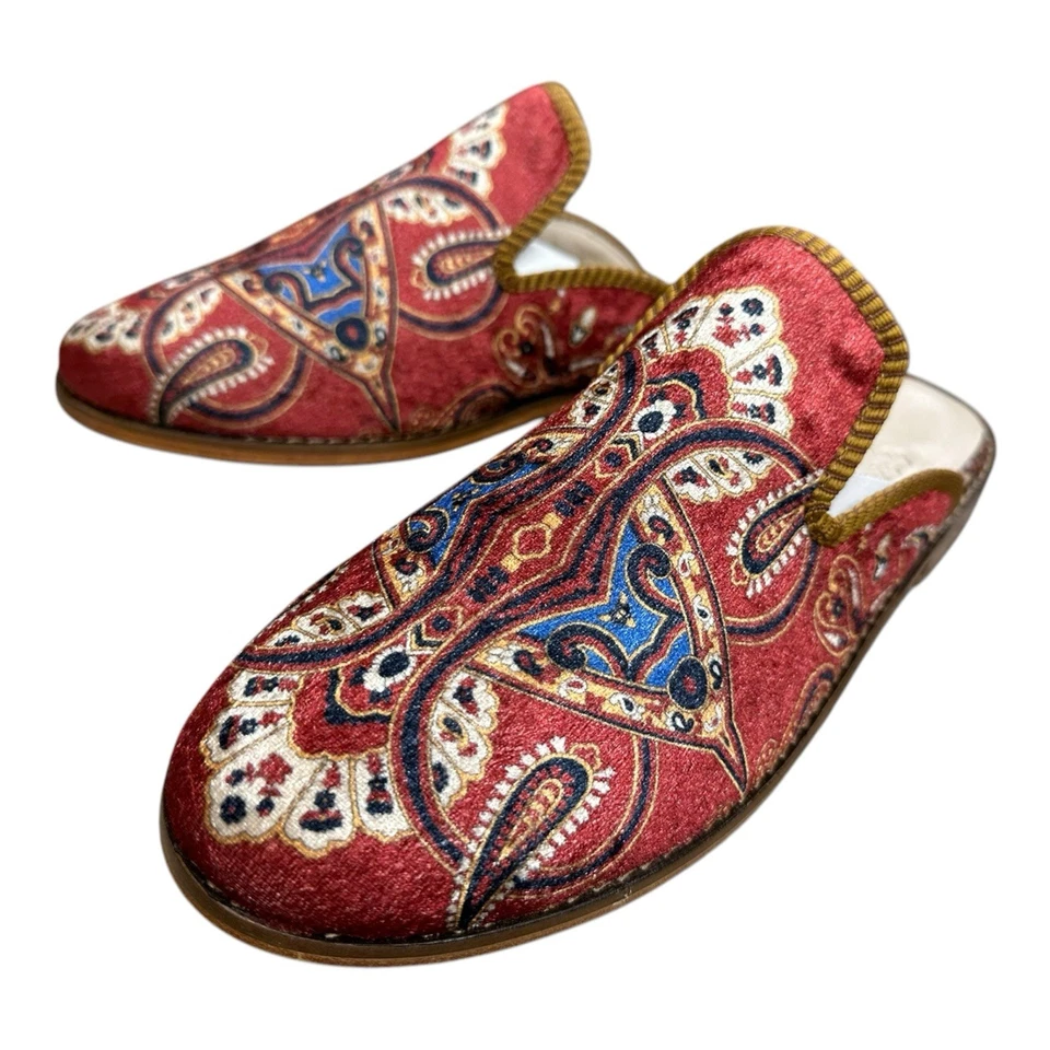 Zapatilla de terciopelo hecha a mano US-10,5 (EU-41) (suela-cuero duro. forro-piel de cordero) Foto 2 de 4