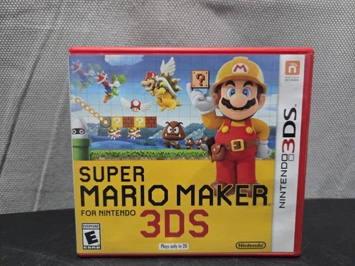 Super Mario Maker (Nintendo 3DS) XL 2DS Game w/Case & Insert