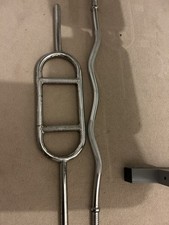 2x York Curl Bar Standard 1" Tricep / Bicep Weight Lifting 