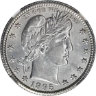 1895-O Barber Quarter NGC AU58 Blast White Superb Eye Appeal Strong Strike