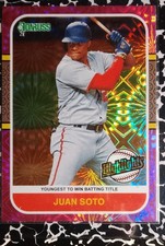 2021 Panini Donruss - Highlights Juan Soto #HI3 Pink Fireworks