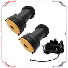 3PCS For 2013-2019 Cadillac XTS Rear Air Bags Suspension Spring & Compressor