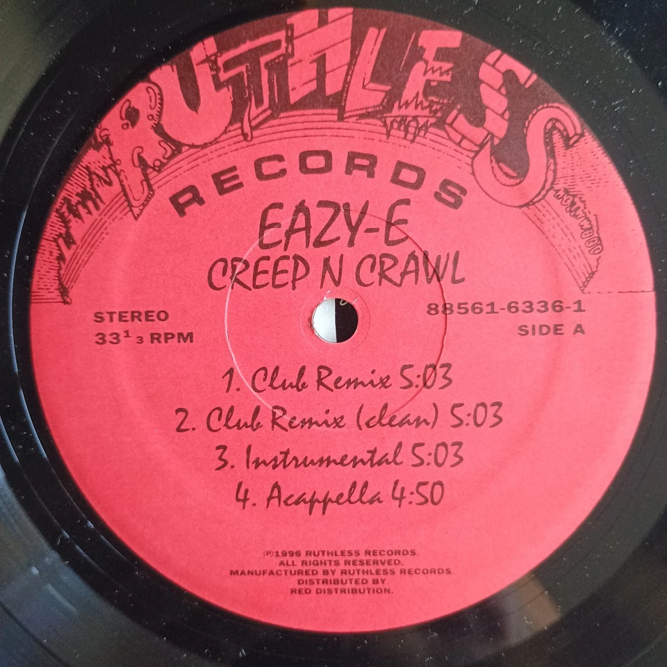 Eazy-E – Creep N Crawl / Sippin On A 40 12" US-1996 1st PRESS VG+/G++ - Bild 3 von 4