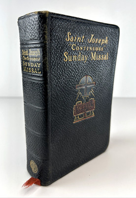 Saint Joseph Continuous Sunday Missal Catholic Mass Prayer Book English 1957