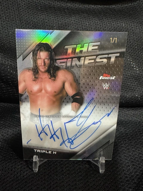 2025 Topps Finest WWE Triple H The Finest Auto 1/1 Silver Refractor 🔥🔥
