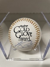 Lorenzo Cain Gold Glove Award Rawlings Baseball Milwaukee Brewers Signed