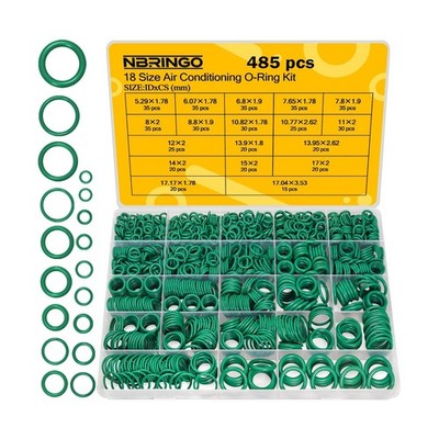 485 PCS Metric AC O Ring Kit - Automotive A/C System Seal Kit Compatible with...