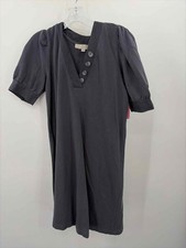 Pre-Owned Loft Grey Size Medium P Short Short Sleeve Dress
