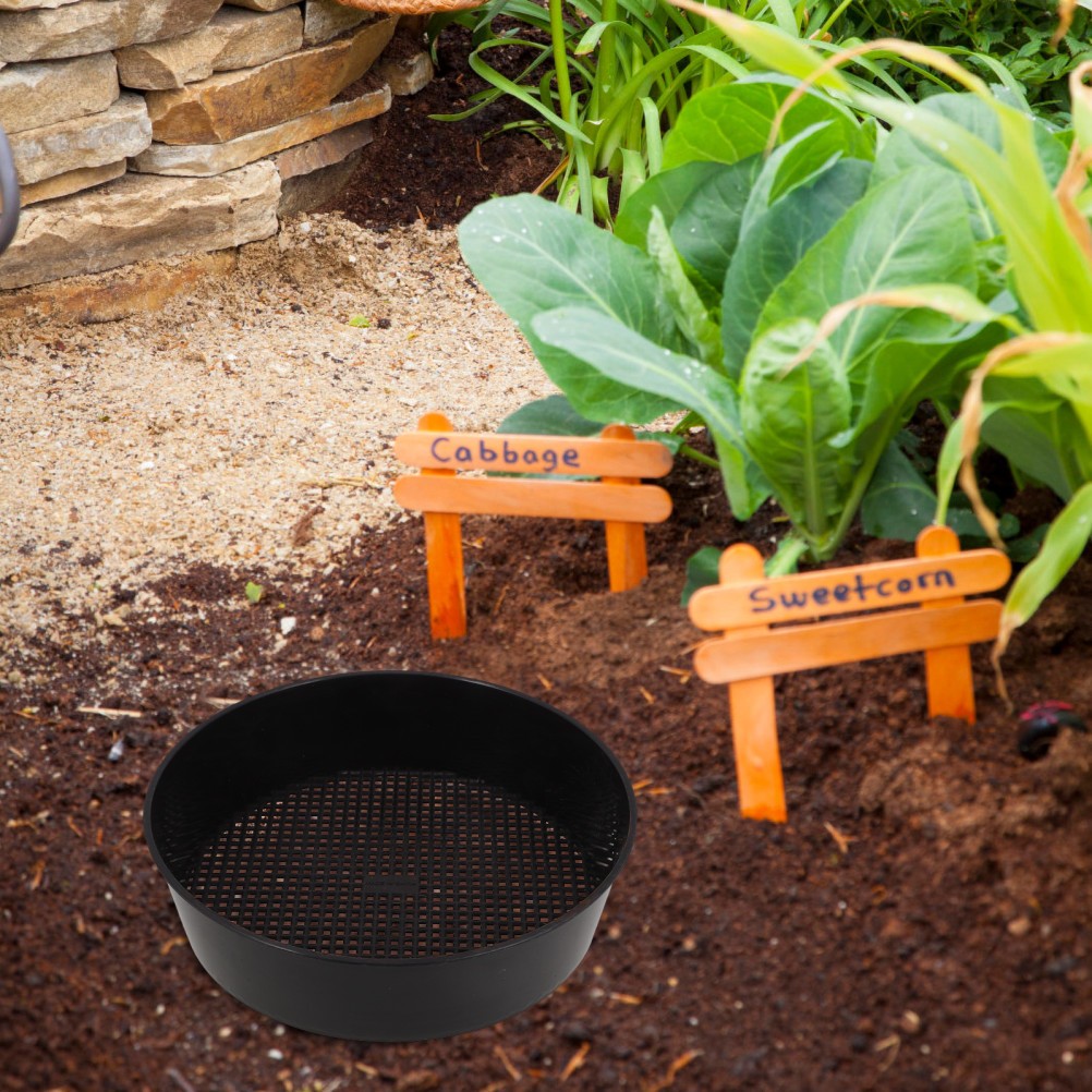 4 Pcs Garden Sieve Rock Sifter for Beach Gardening Tool Gravel Filtration