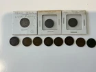 Lot Of 11 Flying Eagle Indian Head Cent Penny Pennies 1958 To 1898