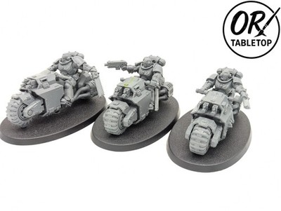 3 Excursor, *ungebaut*, Primaris Space Marines,, Biker, Warhammer 40K