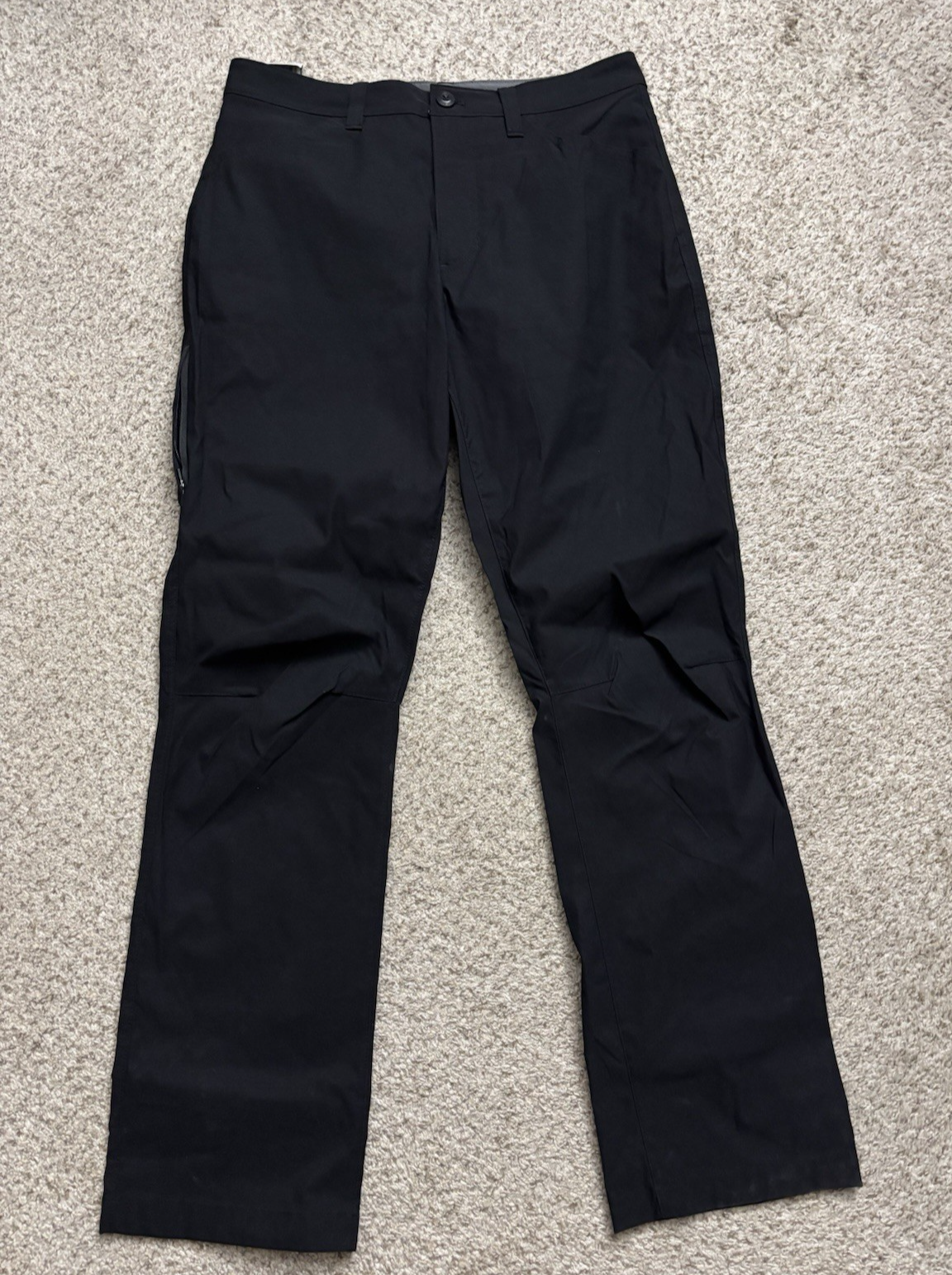 NEW Eddie Bauer Pants Mens Size 32x32 Black Tech Pants Straight Outdoor Hiking