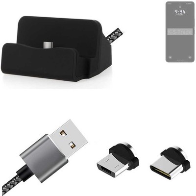 Ladestation für Leica Leitz Phone 3 + USB-Typ C u. Micro-USB-Adapter