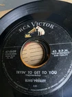 Rare Elvis Presley Tryin’ To Get To You / I Love You Because 45 RPM 1956 VG+