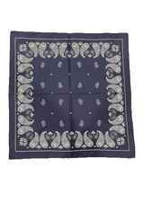 100 Cotton Paisley Bandana - 21" X 21" Head  Face Wraps Lot Of 2