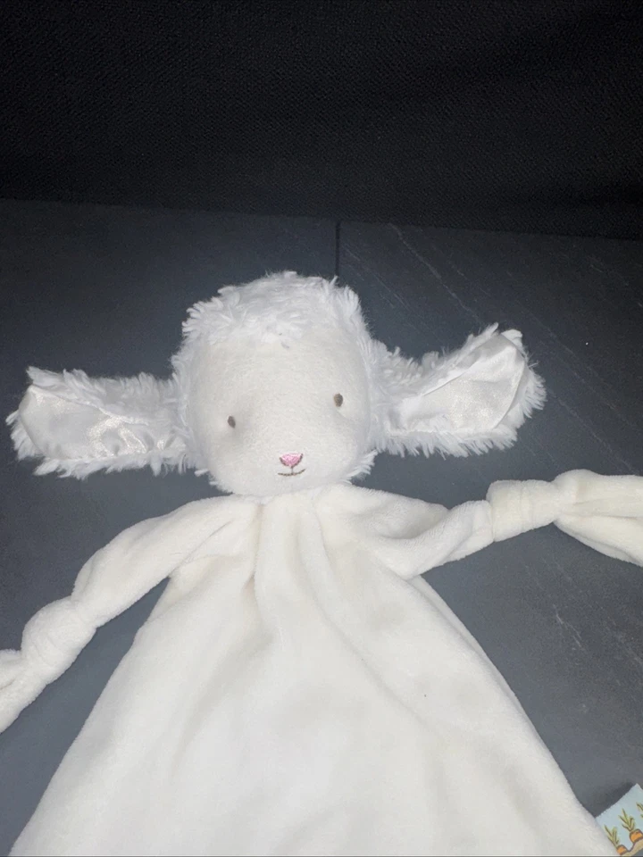 Бело-голубой милый плюшевый кролик Bunnies By The Bay 15 дюймов детская игрушка одеяло - Изображение 2 из 4