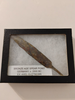 BRONZE AGE. 2000 B.C BRONZE SPEAR  Point Germany from Axel Guttmann Collecttion