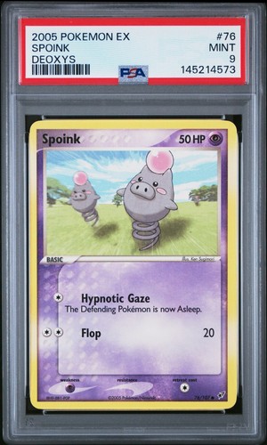 Spoink graded PSA 9 for sale on eBay