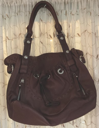 B Makowsky Leather Tote/Shoulder Bag Walnut Brown NWOT - Picture 9 of 10