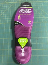 Airplus Memory Comfort Insoles with Memory Foam for Women Trim to Size 5-11 1 pa