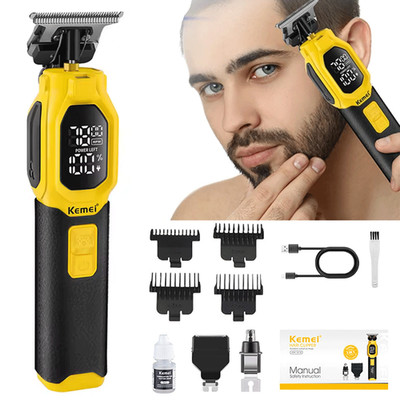 Kemei Electric Hair Clipper Trimmer Cutting Machine Nose/ Beard Haircut Kit 3IN1
