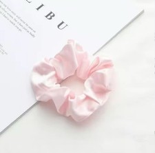Silk Hair Band Hair Tie Scrunchie Pink