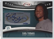 2010 Sage Auto Platinum 44/50 Earl Thomas III Earl Thomas #A-49 Auto 4f5