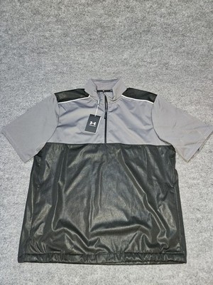 Under Armour Storm WindBreaker Wind Jacket Mens Large Black Water Repellent NWT