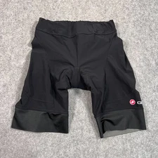 Castelli Cycling Black Padded Stretch Bike Biking Shorts Men's Size XL