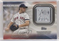 2021 Topps 70th Anniversary Manufactured Logo Series 2 Roger Clemens Patch 0i2d