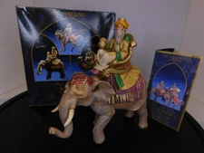 Fontanini Nativity 5" Scale GASPAR the Wiseman on Elephant #65287 ---- D