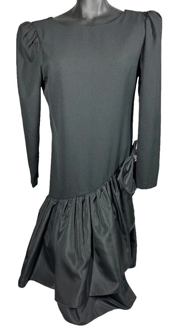 Ropa Vintage de tafetán de cóctel para Mujeres