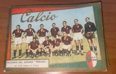   THE GREAT TURIN Barber Calendar 1950 Football Superga Collection