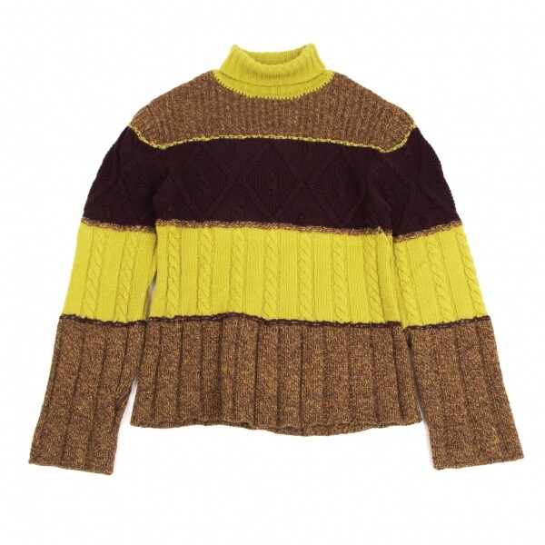 Jean Paul GAULTIER CLASSIQUE Switching Knit Sweater Size 48(K 
